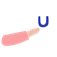 Pink Hand Inverted U Logo