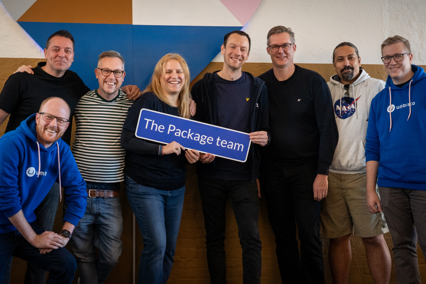 Group picture of the package team