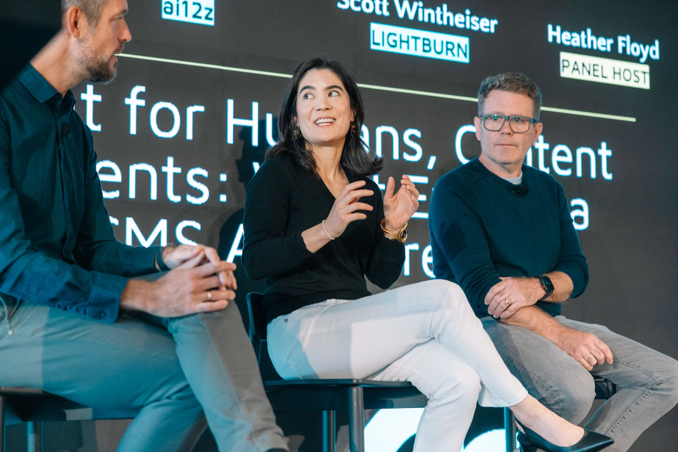 Live panel on stage