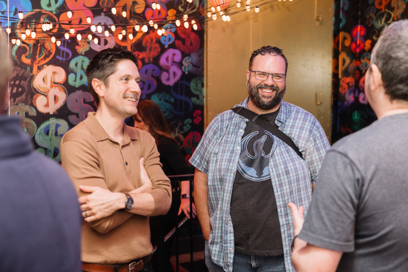 Socializing at the after party